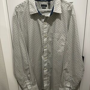 Van Heusen White Patterned Shirt